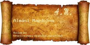 Almási Magdolna névjegykártya
